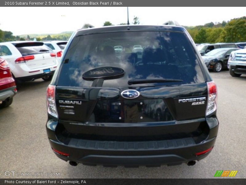 Obsidian Black Pearl / Black 2010 Subaru Forester 2.5 X Limited