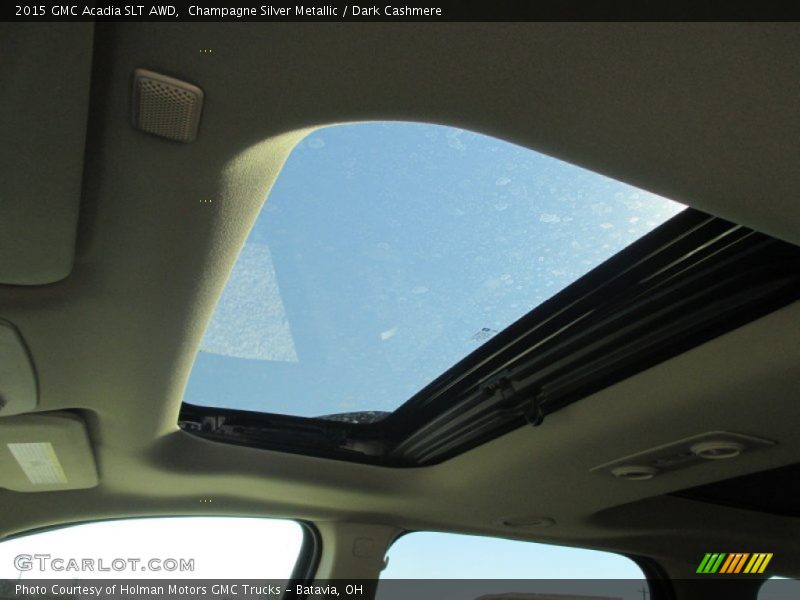 Champagne Silver Metallic / Dark Cashmere 2015 GMC Acadia SLT AWD