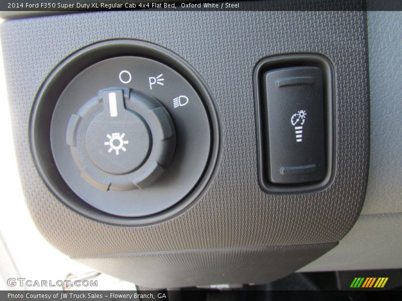 Oxford White / Steel 2014 Ford F350 Super Duty XL Regular Cab 4x4 Flat Bed