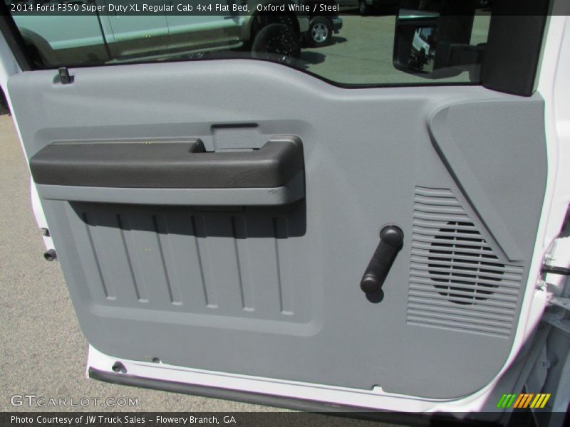Oxford White / Steel 2014 Ford F350 Super Duty XL Regular Cab 4x4 Flat Bed
