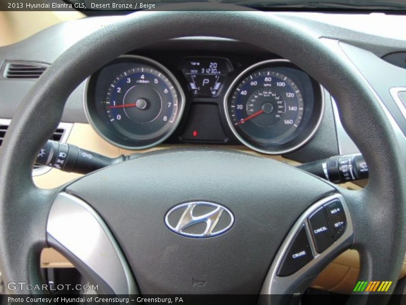 Desert Bronze / Beige 2013 Hyundai Elantra GLS