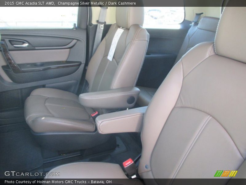 Champagne Silver Metallic / Dark Cashmere 2015 GMC Acadia SLT AWD