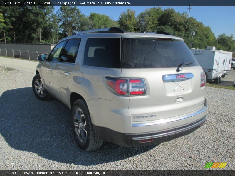 Champagne Silver Metallic / Dark Cashmere 2015 GMC Acadia SLT AWD