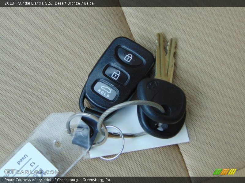 Desert Bronze / Beige 2013 Hyundai Elantra GLS