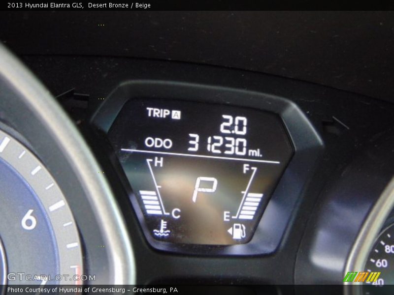 Desert Bronze / Beige 2013 Hyundai Elantra GLS