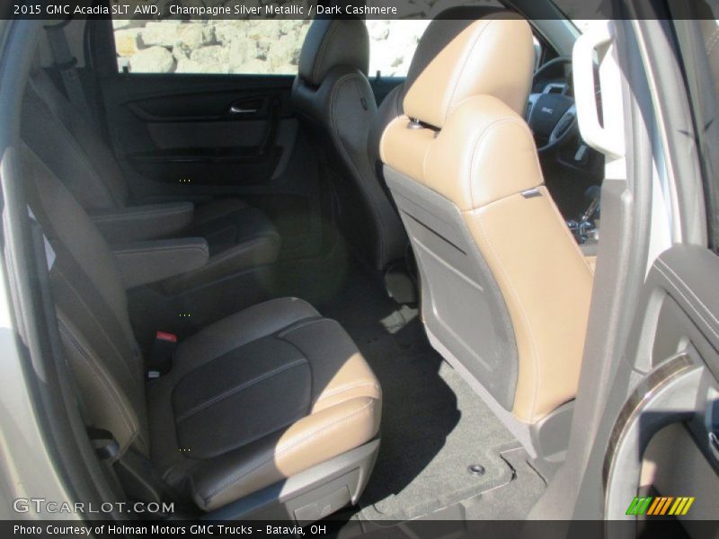 Champagne Silver Metallic / Dark Cashmere 2015 GMC Acadia SLT AWD