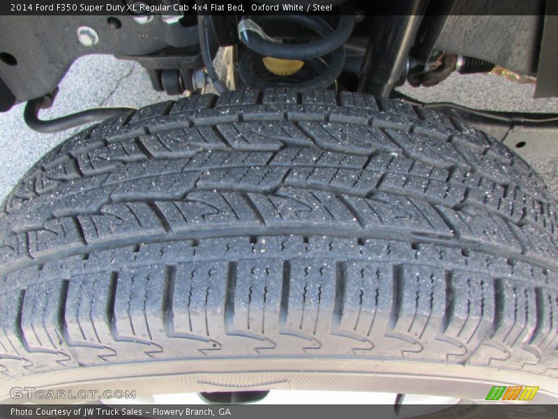 Oxford White / Steel 2014 Ford F350 Super Duty XL Regular Cab 4x4 Flat Bed