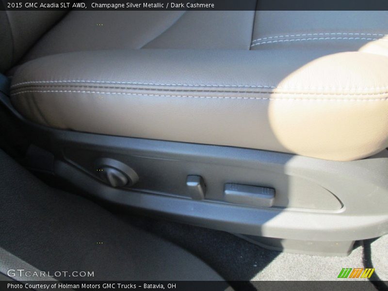 Champagne Silver Metallic / Dark Cashmere 2015 GMC Acadia SLT AWD