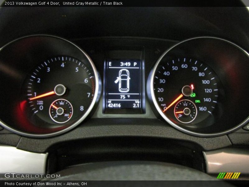 United Gray Metallic / Titan Black 2013 Volkswagen Golf 4 Door