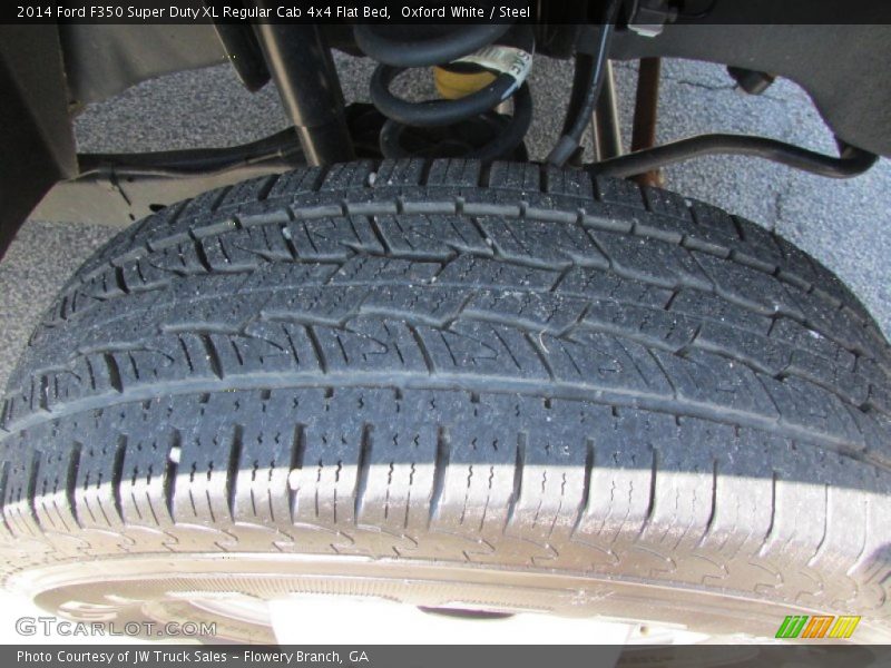 Oxford White / Steel 2014 Ford F350 Super Duty XL Regular Cab 4x4 Flat Bed