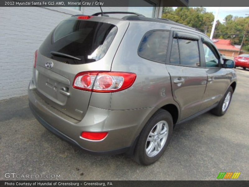Mineral Gray / Gray 2012 Hyundai Santa Fe GLS AWD