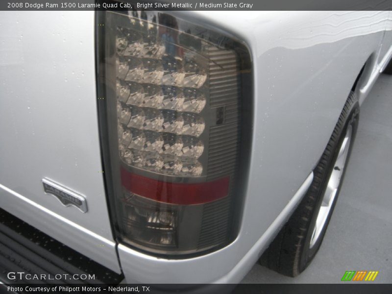 Bright Silver Metallic / Medium Slate Gray 2008 Dodge Ram 1500 Laramie Quad Cab