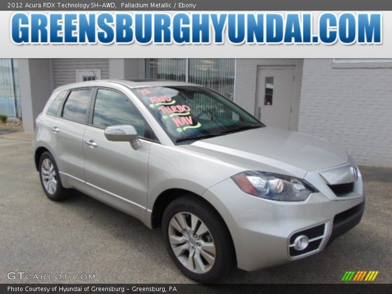 Palladium Metallic / Ebony 2012 Acura RDX Technology SH-AWD
