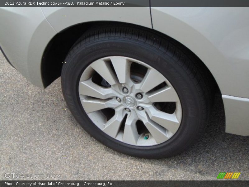 Palladium Metallic / Ebony 2012 Acura RDX Technology SH-AWD