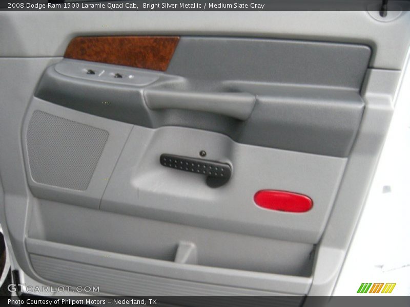 Bright Silver Metallic / Medium Slate Gray 2008 Dodge Ram 1500 Laramie Quad Cab