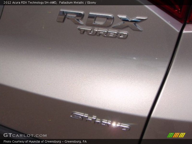Palladium Metallic / Ebony 2012 Acura RDX Technology SH-AWD