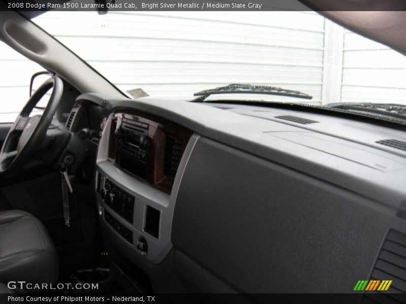 Bright Silver Metallic / Medium Slate Gray 2008 Dodge Ram 1500 Laramie Quad Cab