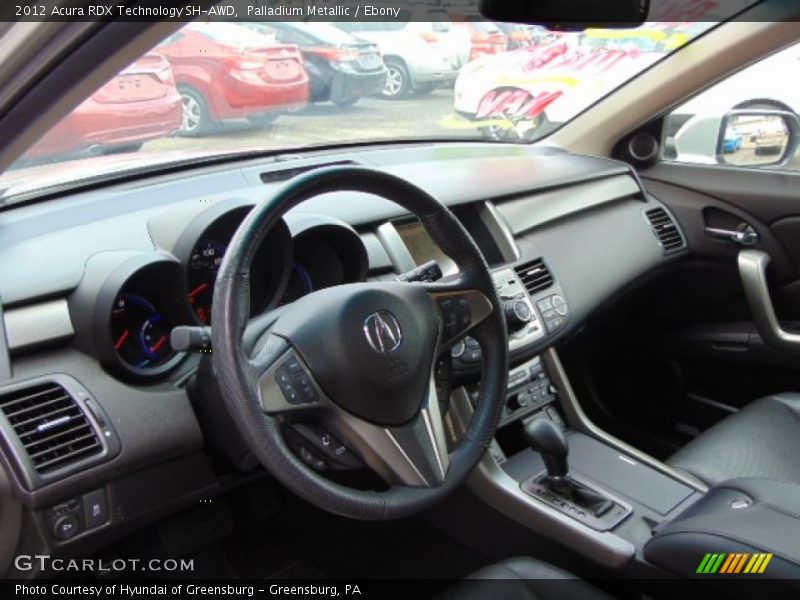 Palladium Metallic / Ebony 2012 Acura RDX Technology SH-AWD