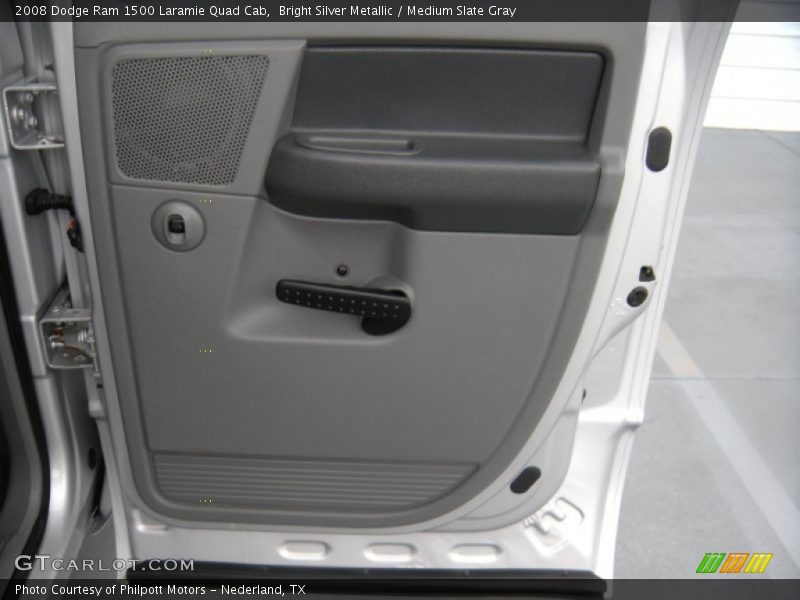 Bright Silver Metallic / Medium Slate Gray 2008 Dodge Ram 1500 Laramie Quad Cab