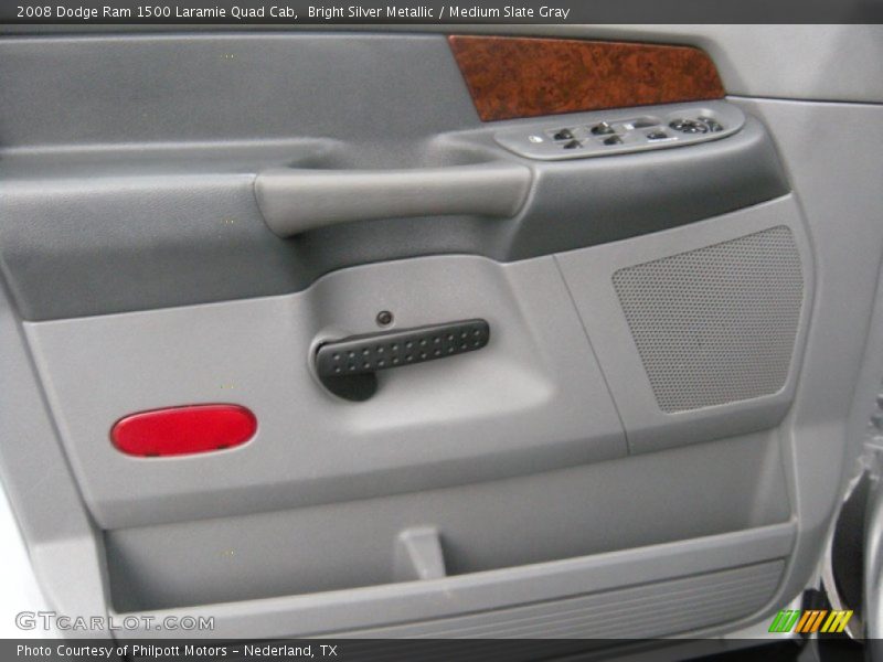 Bright Silver Metallic / Medium Slate Gray 2008 Dodge Ram 1500 Laramie Quad Cab