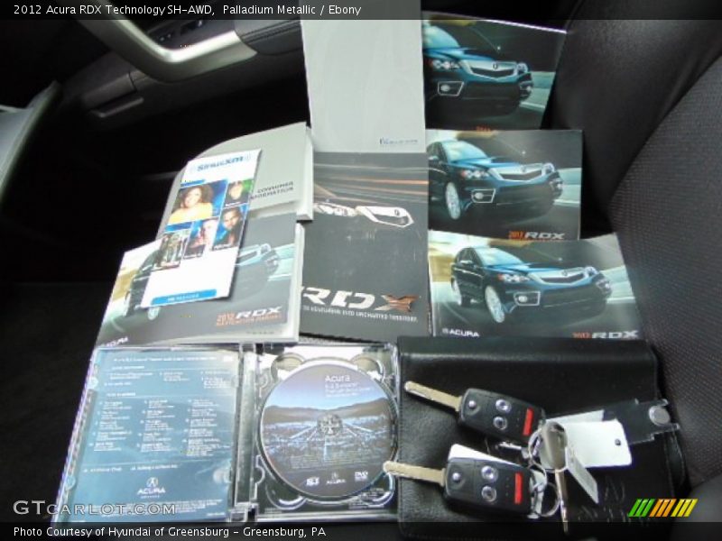 Palladium Metallic / Ebony 2012 Acura RDX Technology SH-AWD