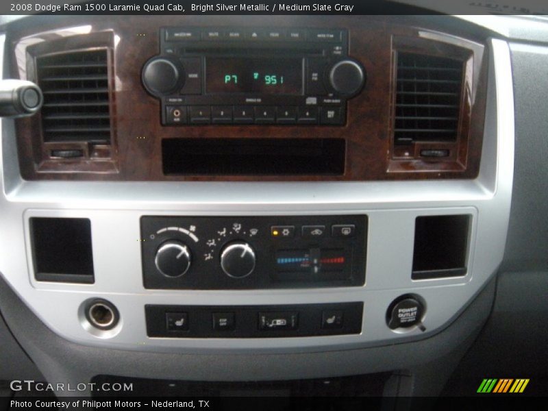 Bright Silver Metallic / Medium Slate Gray 2008 Dodge Ram 1500 Laramie Quad Cab