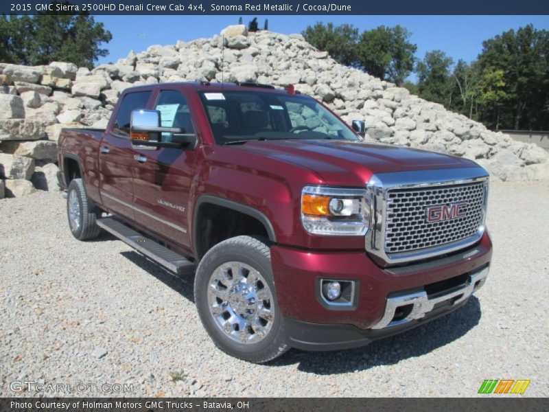 Sonoma Red Metallic / Cocoa/Dune 2015 GMC Sierra 2500HD Denali Crew Cab 4x4