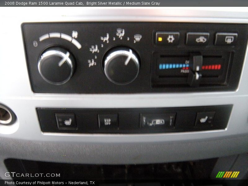 Bright Silver Metallic / Medium Slate Gray 2008 Dodge Ram 1500 Laramie Quad Cab