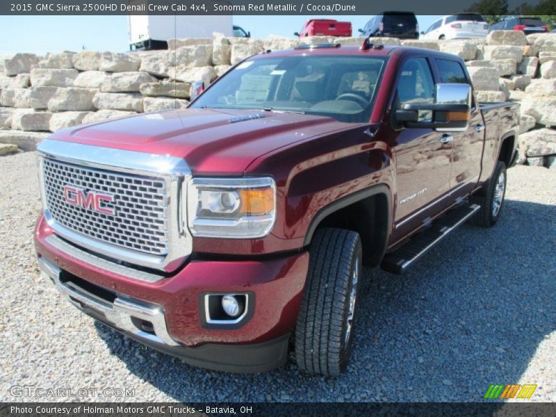 Sonoma Red Metallic / Cocoa/Dune 2015 GMC Sierra 2500HD Denali Crew Cab 4x4