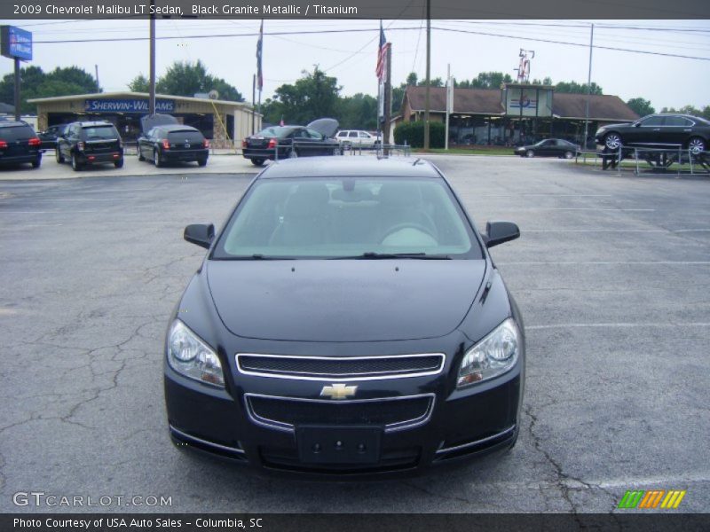 Black Granite Metallic / Titanium 2009 Chevrolet Malibu LT Sedan
