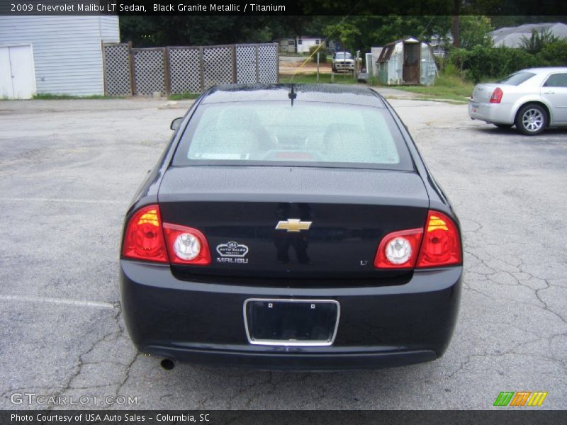 Black Granite Metallic / Titanium 2009 Chevrolet Malibu LT Sedan