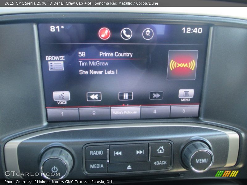 Sonoma Red Metallic / Cocoa/Dune 2015 GMC Sierra 2500HD Denali Crew Cab 4x4