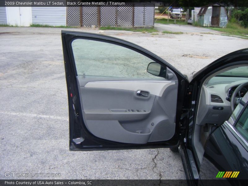 Black Granite Metallic / Titanium 2009 Chevrolet Malibu LT Sedan