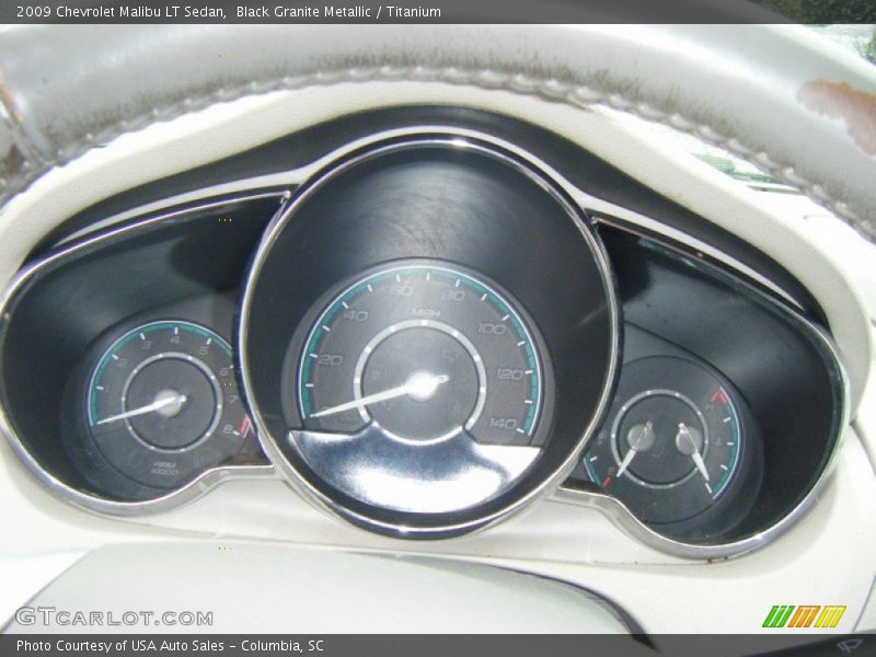 Black Granite Metallic / Titanium 2009 Chevrolet Malibu LT Sedan