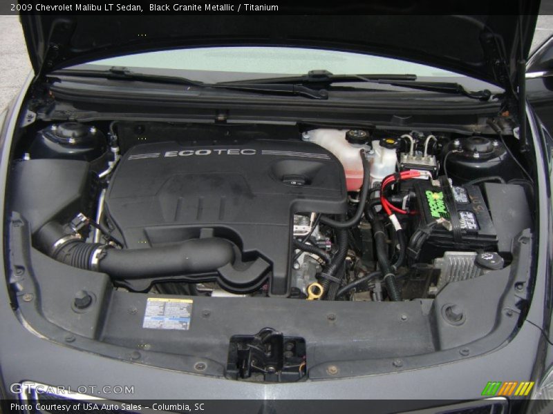 Black Granite Metallic / Titanium 2009 Chevrolet Malibu LT Sedan