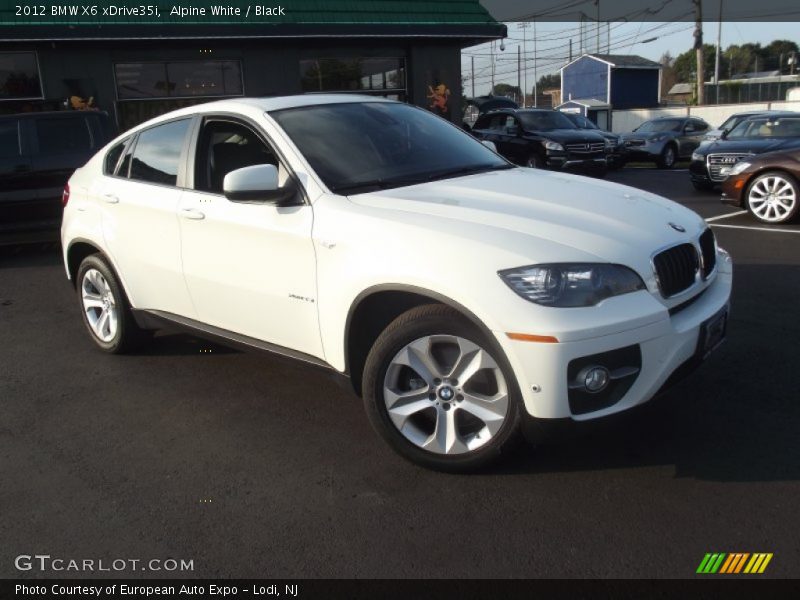 Alpine White / Black 2012 BMW X6 xDrive35i