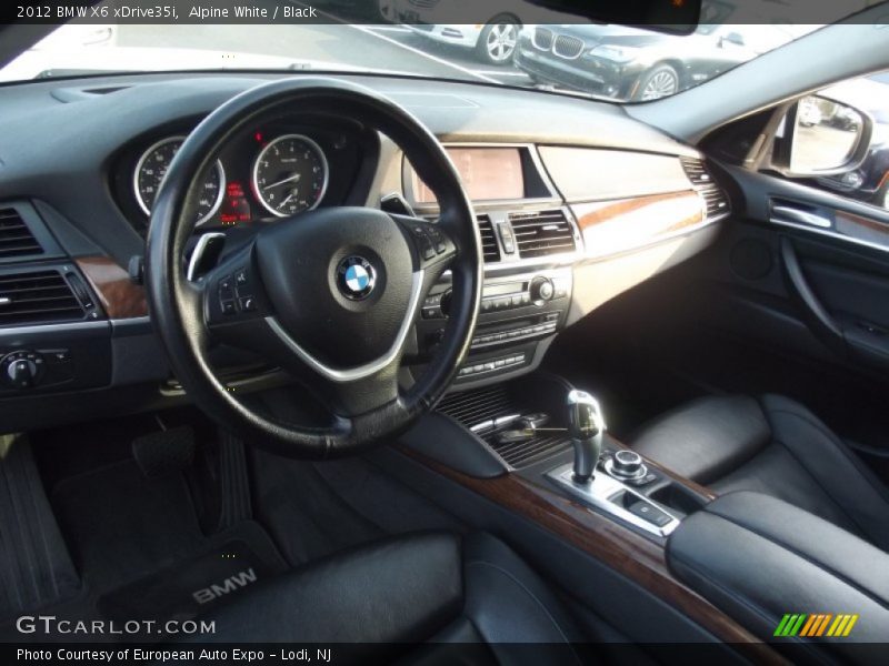 Alpine White / Black 2012 BMW X6 xDrive35i