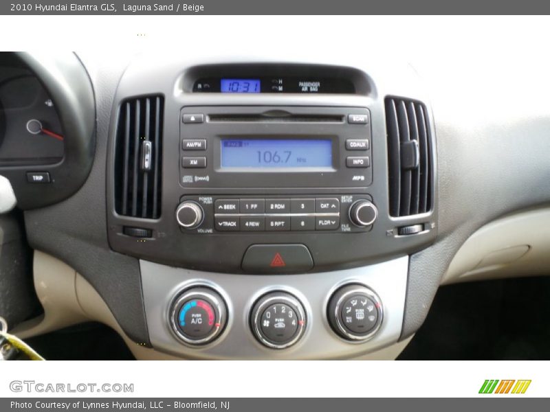 Laguna Sand / Beige 2010 Hyundai Elantra GLS