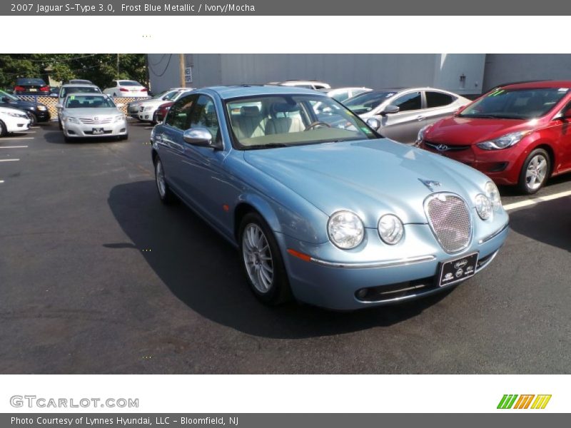 Frost Blue Metallic / Ivory/Mocha 2007 Jaguar S-Type 3.0