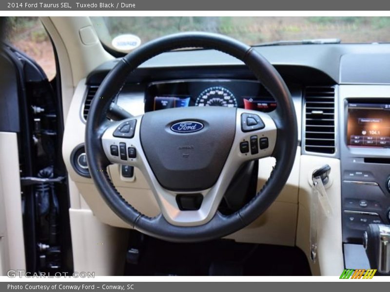 Tuxedo Black / Dune 2014 Ford Taurus SEL