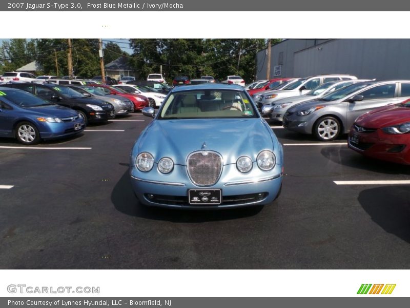 Frost Blue Metallic / Ivory/Mocha 2007 Jaguar S-Type 3.0