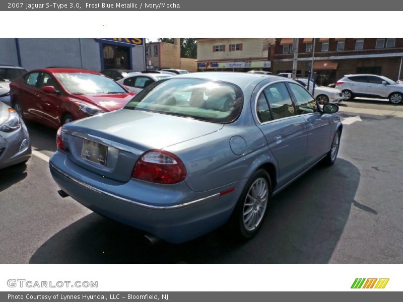 Frost Blue Metallic / Ivory/Mocha 2007 Jaguar S-Type 3.0