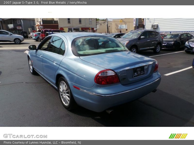 Frost Blue Metallic / Ivory/Mocha 2007 Jaguar S-Type 3.0