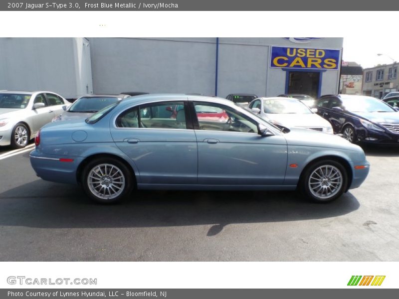 Frost Blue Metallic / Ivory/Mocha 2007 Jaguar S-Type 3.0