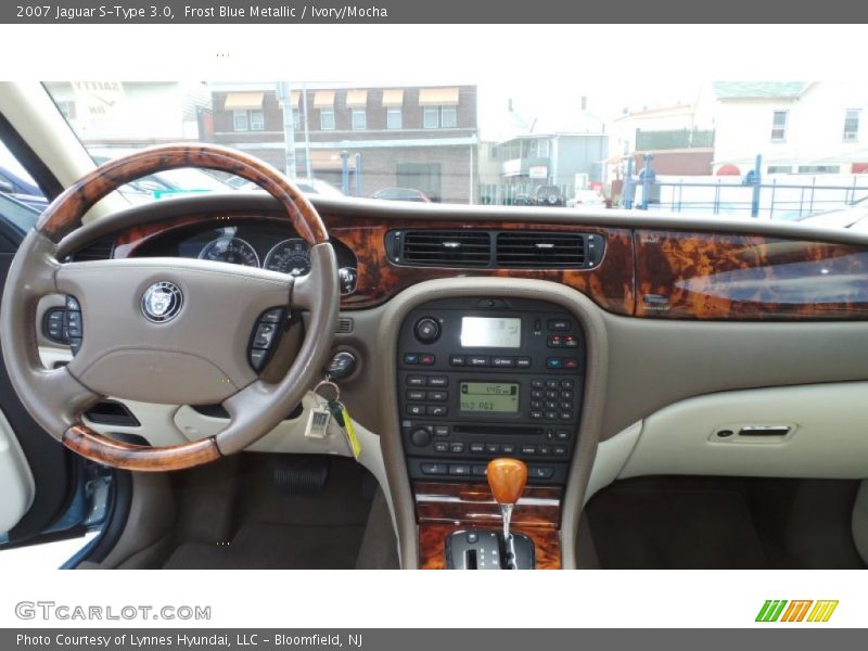 Frost Blue Metallic / Ivory/Mocha 2007 Jaguar S-Type 3.0