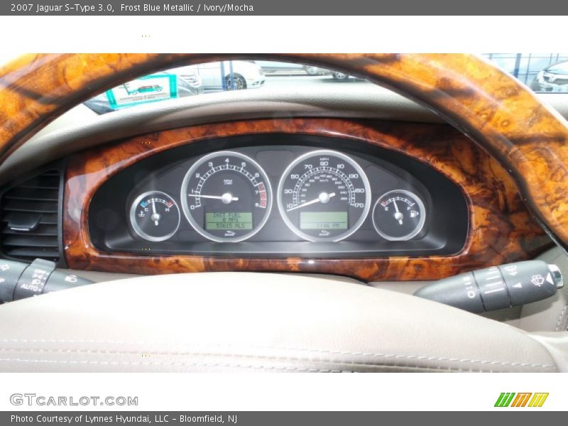 Frost Blue Metallic / Ivory/Mocha 2007 Jaguar S-Type 3.0