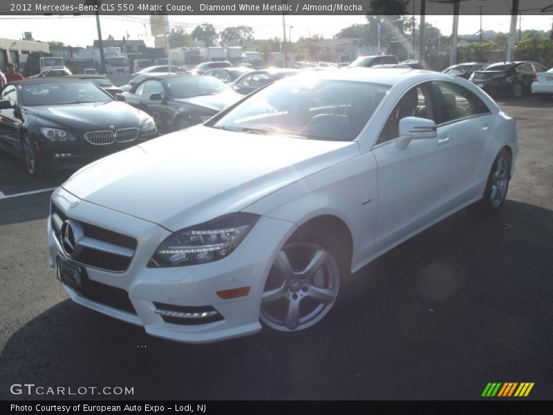 Diamond White Metallic / Almond/Mocha 2012 Mercedes-Benz CLS 550 4Matic Coupe