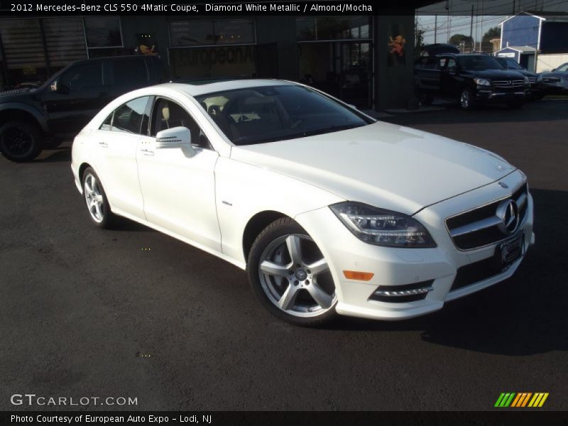 Diamond White Metallic / Almond/Mocha 2012 Mercedes-Benz CLS 550 4Matic Coupe