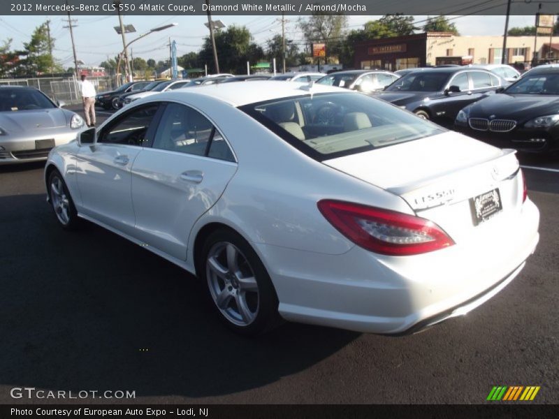 Diamond White Metallic / Almond/Mocha 2012 Mercedes-Benz CLS 550 4Matic Coupe