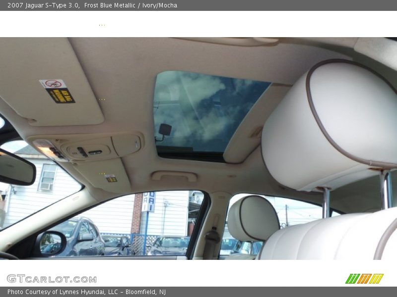 Frost Blue Metallic / Ivory/Mocha 2007 Jaguar S-Type 3.0